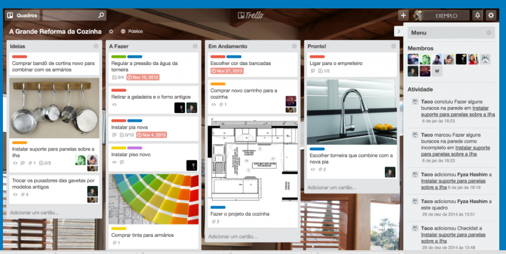 Trello exemplo